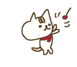 Winter simple cat sticker #8787427