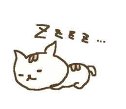 Winter simple cat sticker #8787428