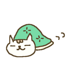 Winter simple cat sticker #8787442