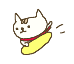 Winter simple cat sticker #8787446