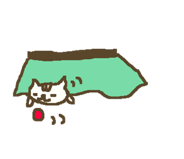 Winter simple cat sticker #8787455