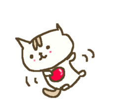 Winter simple cat sticker #8787459