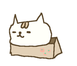 Winter simple cat sticker #8787462