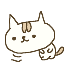Winter simple cat sticker #8787464