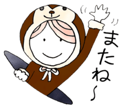 oh my Dog & Monkey sticker #8787624