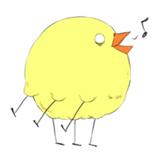 The chicken have six legs sticker #8787829