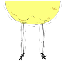 The chicken have six legs sticker #8787837