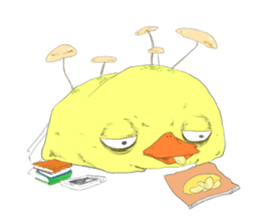 The chicken have six legs sticker #8787859