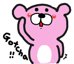 Pinkuma-tan English sticker #8788191