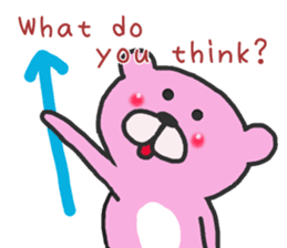 Pinkuma-tan English sticker #8788200