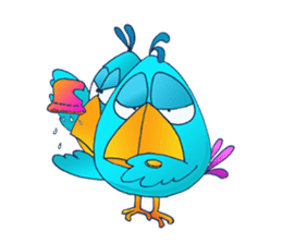 Bored Chicken sticker #8788329