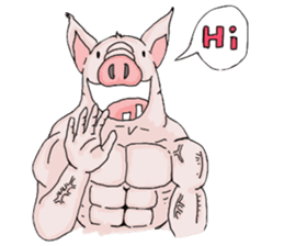 Muscle Aude sticker #8788826