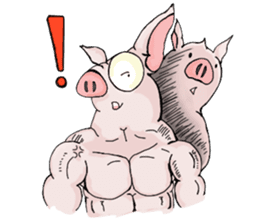 Muscle Aude sticker #8788827