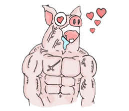 Muscle Aude sticker #8788828
