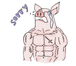Muscle Aude sticker #8788830
