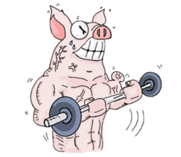 Muscle Aude sticker #8788832