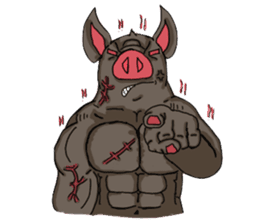 Muscle Aude sticker #8788837