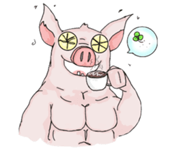 Muscle Aude sticker #8788859