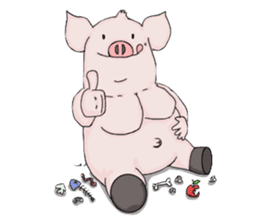 Muscle Aude sticker #8788861