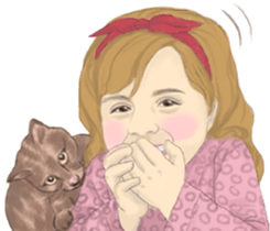 Cats and Kids sticker #8789716