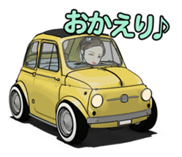 Happy cute car! sticker #8792770