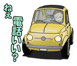 Happy cute car! sticker #8792773