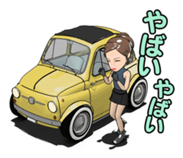 Happy cute car! sticker #8792788