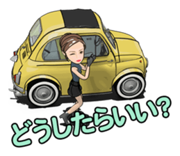 Happy cute car! sticker #8792790