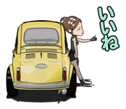 Happy cute car! sticker #8792797