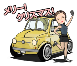 Happy cute car! sticker #8792801