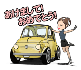 Happy cute car! sticker #8792802