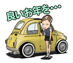 Happy cute car! sticker #8792803