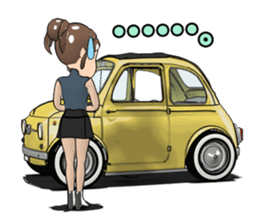 Happy cute car! sticker #8792807