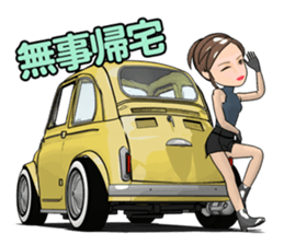 Happy cute car! sticker #8792809