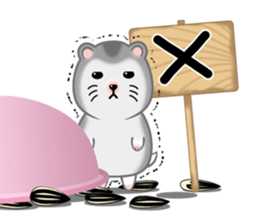 Djungarian Hamster. sticker #8793186