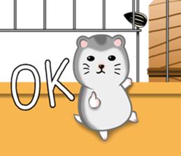 Djungarian Hamster. sticker #8793187