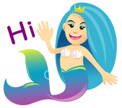 Mermaid Blue sticker #8793890