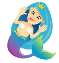 Mermaid Blue sticker #8793892