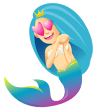 Mermaid Blue sticker #8793896