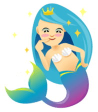 Mermaid Blue sticker #8793899