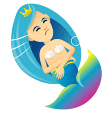 Mermaid Blue sticker #8793910