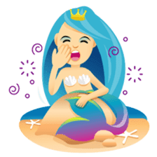 Mermaid Blue sticker #8793921