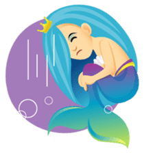 Mermaid Blue sticker #8793924