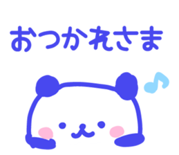 blue love panda sticker #8794166