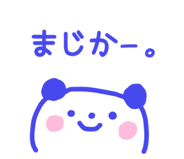 blue love panda sticker #8794172