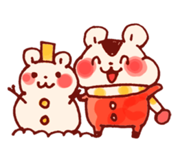 Winter Howahowa Animal. sticker #8794274