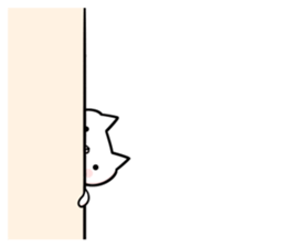 The cat which is a young girl sticker #8794938