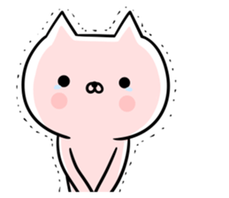 The cat which is a young girl sticker #8794968