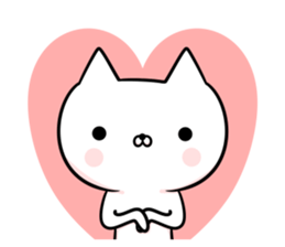 The cat which is a young girl sticker #8794973