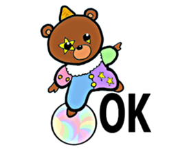 clown Bear sticker #8795022
